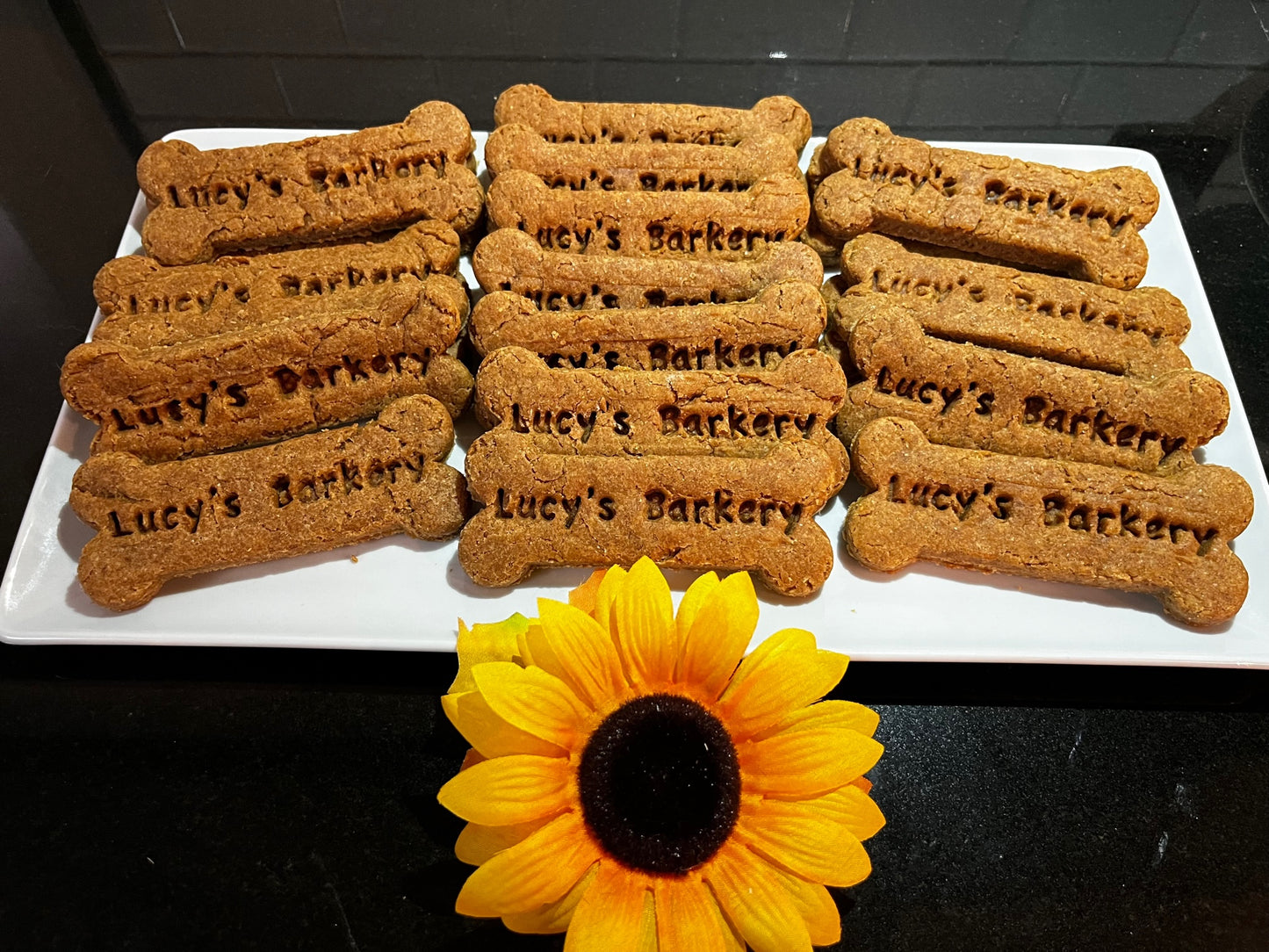 Individually wrapped 4 inch Peanut Butter bones